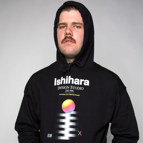 ishihara design aesthetic and vaporwave hoodie