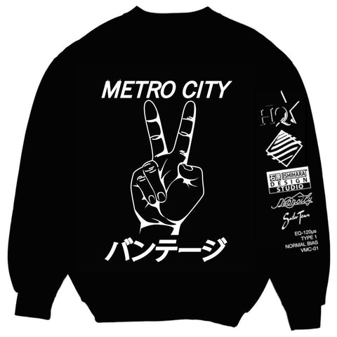 Limited Edition : 石原 x Neoncity Records - VANTAGE// Metro City Crewneck